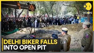 Delhi Biker Dies After Falling Into Open Pit; Police Arrest Sub-Contractor | WION News