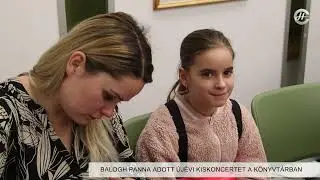 Balogh Panna adott újévi kiskoncertet a városi könyvtárban