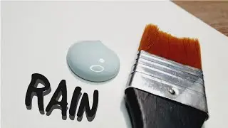 KING ART   N  #722    HOW TO PAINT RAIN ON REFLECTIVE ASPHALT