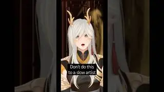 Watch slow but cozy art streams on my Twitch #vgen #ilustration #artistsoftiktok #vtuber #streaming