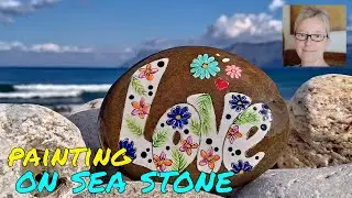 Hand painted  Love stone/inspiration Rachel&rsquo;s Rocks Canada