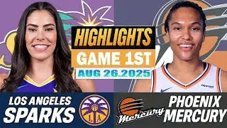 Los Angeles Sparks VS Phoenix Mercury Game 1ST Highlights Aug 26, 2025 WNBA Season 2025