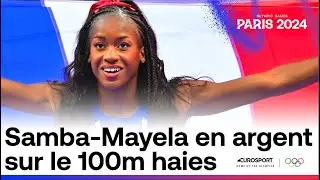 JO PARIS 2024 - La sensation Samba-Mayela d&eacute;croche une magnifique m&eacute;daille d'argent au 100m haies