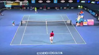 Incredible Ball Boy Catch in Slow Motion at the Australian Open 2012