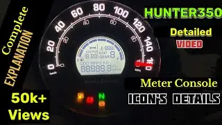 HUNTER 350 METER CONSOLE COMPLETE DETAILS | Instrument Cluster Detailed Review |