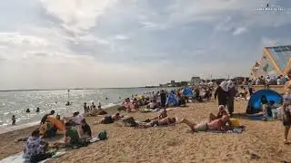 Beach Walk - Clacton on Sea Beach 2022 | UK Beach Heatwave