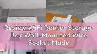 Review WiFi Router Storage Box Wall-Mounted Wire Socket Modem STB Storage Rack Punch-Free Cord Mana