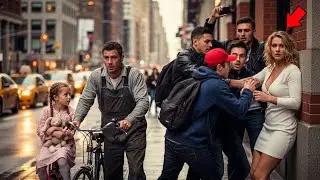 Single Dad Saw Young Men Harassing a Woman &mdash; Seconds Later, the Street Went Silent.