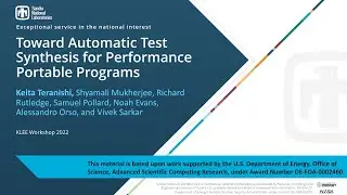 Toward Automatic Test Synthesis for Performance Portable Programs