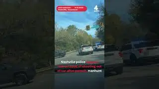 Nashville police catch man accused of shooting out of car after pursuit, manhunt