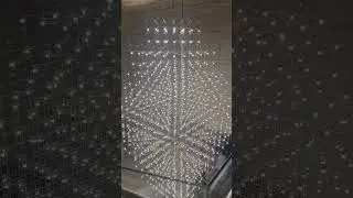 Giant Square Light Map at Staircase #interiordesign #light #lightdesign #architecture #architect