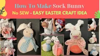 How to Make a NO-SEW Sock Bunny 🐰 | Easy DIY Easter Craft for Kids & Adults!#diy #easy #crafts #arts