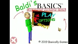 Пробуем эксклюзивную демоверсию Baldi's Basics на Kickstarter в 2022 году!