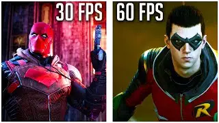Gotham Knights 30 FPS vs 60 FPS Console vs PC Gameplay & Batcycle Comparison!