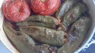 🛎fırında⚡ köy ✅biberi✔ dolması✅🍀🔊