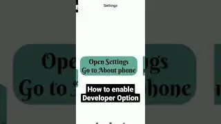 How to enable 👩‍💻developer options in 📱android.