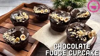 Chocolate Fudge Cup Cake Recipe | Easy Fluffy Cupcakes with Chocolate Fudge Frosting