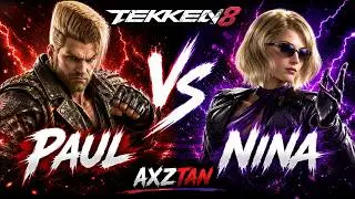 Paul vs Nina | Raw Power vs Silent Assassin ⚡ Tekken 8