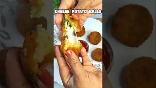 Crispy Potato Cheese Balls 😍 | Quick & Easy Snacks #shorts #potatosnacks #cheese #viral #recipe