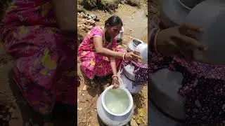 Natural filter water #desiviilagelifetstyle #nature #shorts #water #nagpuri !!