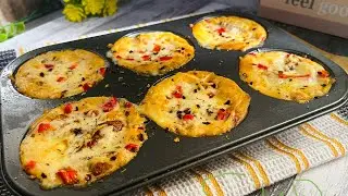 Cup Pizza recipe / Without rolling dough cup pizza recipe / easy mini cup pizza recipe