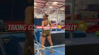 If you took coaches literally 😂 @Margzetta #gymnast #olympics #olympic #sports #gymnastics #coach