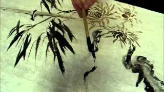 Ogawa Ryu - Pintura Sumi-e Serie Dorada - 