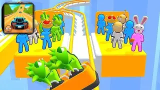 2048 | Runner Coaster vs Car Racing 3D #cutiepie22yt #devagamezone