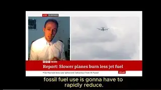 Fly slower for fuel efficiency? Finlay of Safe Landing on BBC News