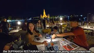 chao phraya river to get to the michelin restaurant called SUPPANIGA in bangkok thailand.