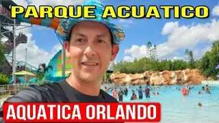 Asi es el MEJOR PARQUE DE AGUA EN ORLANDO 🇺🇸 Aquatica Orlando 2025 Rides