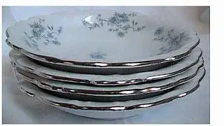 Johann Haviland Bavaria Germany Blue Garland China 16 Piece SET New Condition