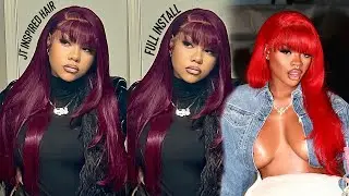 JT inspired hair!! | bangs and layers | unice hair