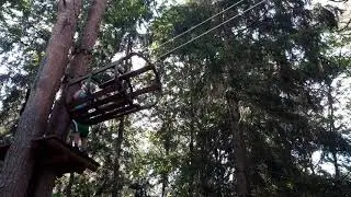 Challenge at the Adventure park Tarzanija