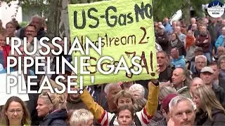German protesters call for opening of Russia&rsquo;s Nord Stream 2 gas pipeline amid skyrocketing bills