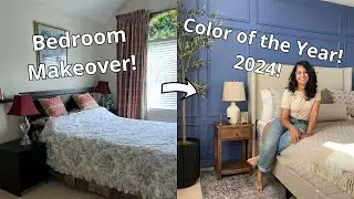 Using the 2024 Color of the Year for this Bedroom Makeover  \\ 90's bedroom update