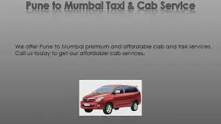 Pune to Mumbai Cab & Taxi Service - Allied Car Rental