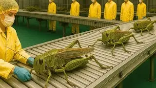 Inside the World&rsquo;s Largest Locust Factory  Producing Hundreds of Tons of Animal Feed