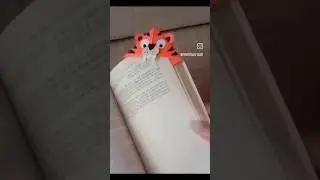 diy bookmark - tiger face  #shorts #youtube #diy #gift  #tiger  #craft  #idea #subscribe