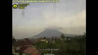 Sinabung Volcano Time Lapse 190529