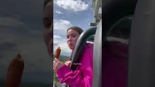 Ice Cream Fail on the Roller Coaster! 😂