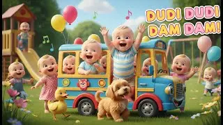 Dudi Dudi Dam Dam Dance 🚌💃 | Cute Babies & Animals Funny Bus Dance | Kids Songs
