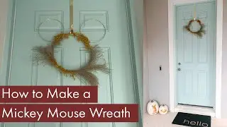 How to Make a Mickey Mouse Wreath | Boho Disney Decor