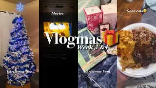 VLOGMAS WEEK 3&4: xmas shopping, cooking, making cookies, christmas haul and more!!! 