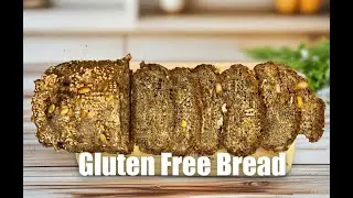 Gluten-free walnut and flaxseed bread in 4 minutes. Healthy, soft and chewy packed with protein.