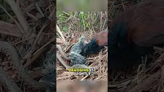 Мама-птица возвращается домой к хаосу #шорты #животные #дикая природа