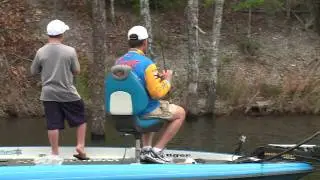 George Cochran fishes with Hunter Patterson