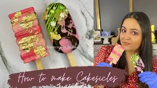 HOW TO MAKE CAKESICLES & USE & COLOUR WHITE CHOCOLATE USING GEL COLOURS