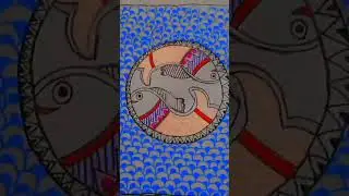 Madhubani Fish 🐠 Painting 🎨 By Dot Creativity.