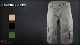Bermuda T&aacute;tica Militar 6 Bolsos 100% Poli&eacute;ster Em Rip Stop F2006